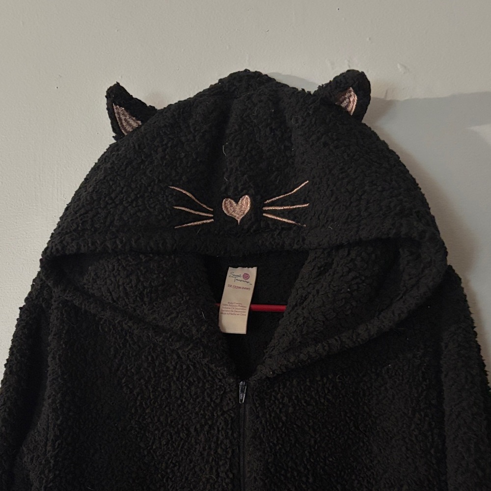 Black Cat hooded Onesie
